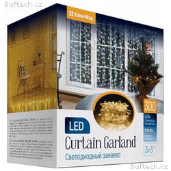 COLORWAY LED girlanda, vnitřní, 300 LED, délka 3 x