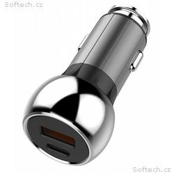 COLORWAY 2x USB nabíječka do auta 36W, Černá