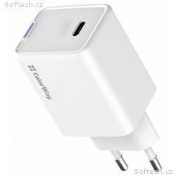 COLORWAY 1x USB-C, síťová nabíječka, GaN, PD, PPS,