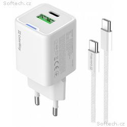 COLORWAY 1x USB-C, 1x USB-A, síťová nabíječka, GaN