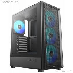 DEEPCOOL skříň CC550 4F, ATX, 4x120 mm ARGB fan, U
