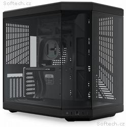 HYTE skříň Y70 Pitch Black, levé a přední sklo, Ri