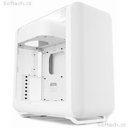 HYTE skříň X50 Snow White, prosklená zaoblená bočn