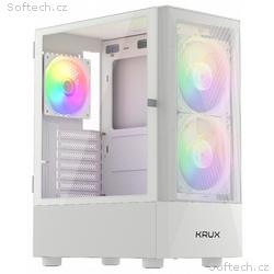 Krux skříň Vako RGB, ATX, 2x140mm RGB fan, 1x120mm