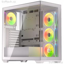 Krux skříň Exo, ATX, 4x120mm RBG fan, 2xUSB 2.0, U