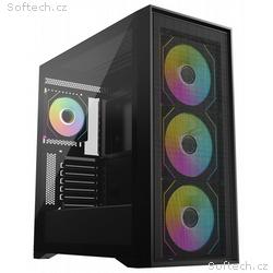 Krux skříň Vox, ATX, 3x140mm a 1x120 mm ARGB fan, 