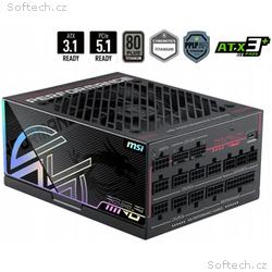 MSI zdroj MPG Ai1300TS PCIE5, 1300W, ATX3.1, akt. 
