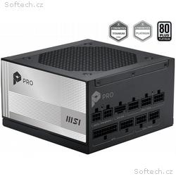 MSI zdroj PRO A850PL PCIE5, 850W, ATX3.1, akt. PFC