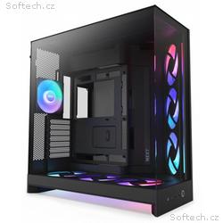 NZXT skříň H9 Flow RGB+ dvoukomorová ATX, 2x140 mm