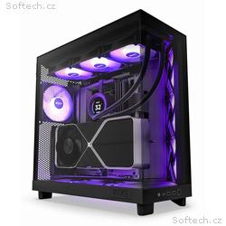 NZXT skříň H6 Flow RGB dvoukomorová, MidT, 3x120mm