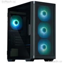Zalman skříň M4 Black, miniT, 4x 120mm ARBG fan, 2