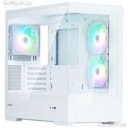 Zalman skříň P30 White V2, miniT, 3x120mm fan ARGB