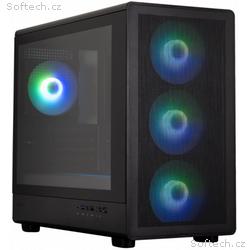 Zalman skříň M5 Black, miniT, 4x120mm ARGB fan, US