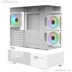 Zalman skříň Chronix, midT, 3x120mm ARGB fan, USB 