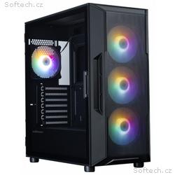 Zalman skříň i3 Neo V2 Black, ATX, 4x 120mm RGB Fa