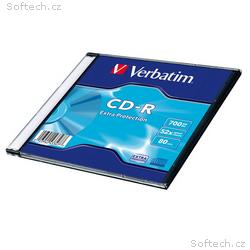 VERBATIM CD-R80 700MB Data Life, 52x, slim, 200ks 