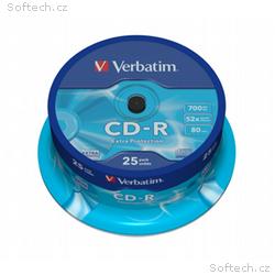 VERBATIM CD-R80 700MB, 52x, Extra Protection, 25pa