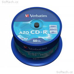 VERBATIM CD-R80 700MB DLP, 52x, 80min, 50pack, spi