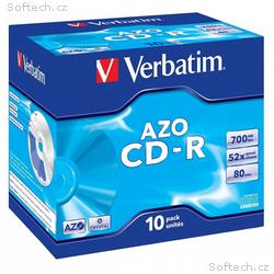 VERBATIM CD-R80 700MB DLP, 52x, 80min, jewel, 10pa