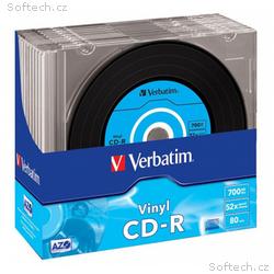 VERBATIM CD-R80 700MB DL Plus, 52x, 80min, Vinyl, 