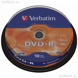 VERBATIM DVD-R 4,7GB, 16x, 10pack, spindle