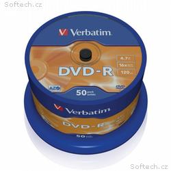 VERBATIM DVD-R 4,7GB, 16x, 50pack, spindle