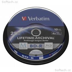 VERBATIM M-DISC BD-R Blu-Ray SL 25GB, 4x, Inkjet p