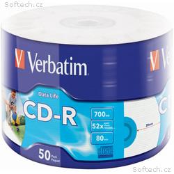 VERBATIM CD-R 700MB, 52x, 80min, printable, 50pack