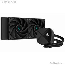 DEEPCOOL vodní chladič LS520S Zero Dark, 2x120 mm 