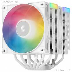 DEEPCOOL chladič AG620 WH ARGB V2, 2x 120mm fan, 6