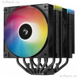 DEEPCOOL chladič AG620 BK ARGB V2, 2x 120mm fan, 6