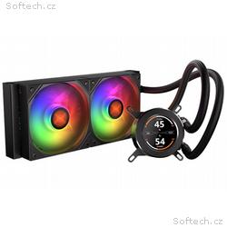 Krux vodní chladič CPU HydroGlance 240 ARGB LCD, 2