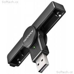 AXAGON kapesní čtečka kontaktních smart karet USB-