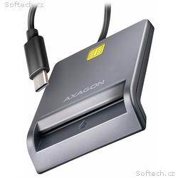 AXAGON čtečka kontaktních smart karet USB-C (eObča