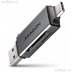 AXAGON čtečka paměťových karet microSD, SD, CRE-DA