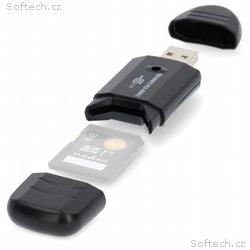 NEDIS čtečka paměťových karet, MMC, SD, SDHC, USB 