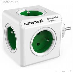 Cubenest Powercube Original, 5× zásuvka, bílá, zel
