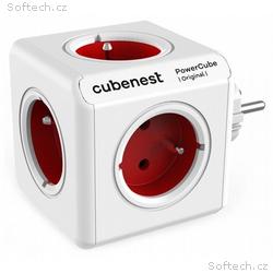 Cubenest Powercube Original, 5× zásuvka, bílá, čer