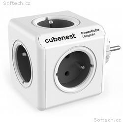 Cubenest Powercube Original, 5× zásuvka, bílá, šed