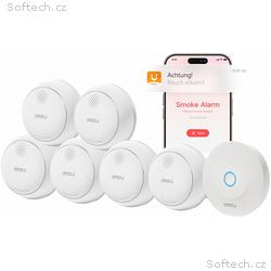 Imou chytrý detektor kouře ZSM1 kit6, alarm + 6x d
