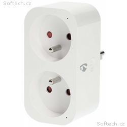 NEDIS Wi-Fi chytrá duo zásuvka, 16A, francouzský t