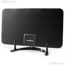 NEDIS aktivní pokojová DVB-T, T2 anténa, FM, UHF, 