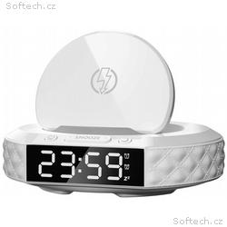 IMMAX multifunkční stolní hodiny CLOCK, Qi bezdrát