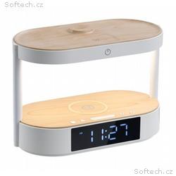 IMMAX LED budík TRIPLE DOCK, 3v1 bezdrátové nabíje