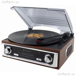 Soundmaster PL196H gramofon s rádiem, FM, FM-ST Ra