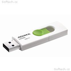 ADATA Flash disk UV320 32GB, USB 3.1, bílo-zelená
