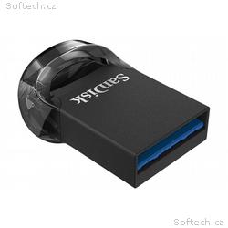 SanDisk Ultra Fit, 256GB, USB 3.1, USB-A, Černá