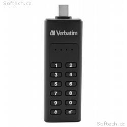VERBATIM USB C 3.1 Drive 64 GB - Keypad Secure (R: