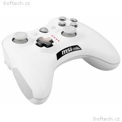 MSI gamepad FORCE GC30 V2 WHITE, bezdrátový, bílý,