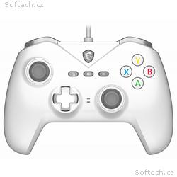 MSI gamepad FORCE GC200 WHITE, drátový, USB, pro P